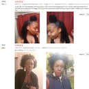 Showcoco Afro Kinky Curly Clip en extensiones de cabello humano HairClip 125 8pcs Clip en extensión de cabello humano real 4c Remy hecho a máquina