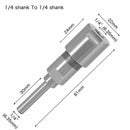 1/4 "8mm 12mm 1/2" Shank Router Bit Extension Rod Converter Collet Engraving Machine Accessories For Wood Milling Cutter