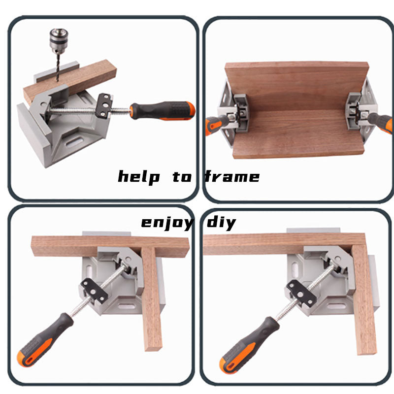 90 Degree Corner Clamp Right Angle Clip Plastic Single Hanle Double Handle Clamps For Woodworking Framing Photo Clamping Tools