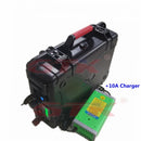 waterproof rechargeable 12V 60Ah 80Ah 120Ah 150ah 180ah 200ah Lithium ion battery for trolling motor boat propeller+10A Charger