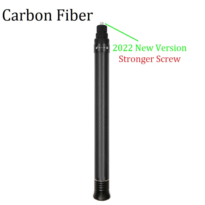 1.5m Ultra-Light Carbon Fiber Invisible Selfie Stick For Insta360 X3 / ONE X2 / ONE RS / R / ONE X 2022 Brand New Accessory