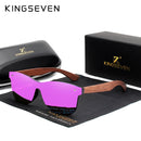 KINGSEVEN Natürliche Holzsonnenbrille Männer Polarisierte Mode Sonnenbrille Original Holz Oculos De Sol Masculino