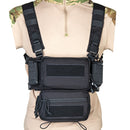 Tactical Micro Chest Rig Modular H Harness D3CR Funny Pack SACK Pouch Combat Vest 5.56 Mag Airsoft