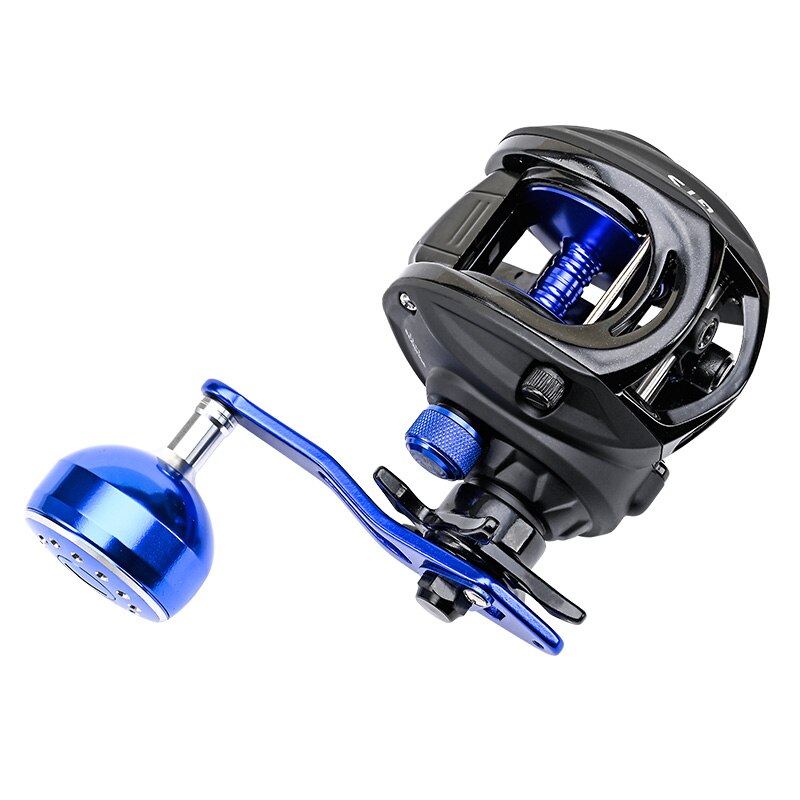 JITAI Baitcast Fishing Reel Larger Fishing Line Capacity 12BBs 7.0:1 Gear Ratio 92MM Extended Handle Knob 8KG Carbon Fiber Drag