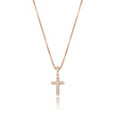 TOPGRILLZ 925 Sterling Silber Iced Zirkon Kreuz Anhänger Mode Hip Hop Schmuck für Frauen