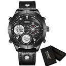 Reloj para hombre BOAMIGO 2020, moda militar, relojes para hombre, marca superior de lujo, grandes deportes, digital, analógico, reloj de cuarzo de cuero para hombre