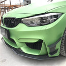 6 uds fibra de carbono accesorios de estilo de coche parachoques delantero labio aleta divisor Spoiler Canard pegatina apto para BMW F80 M3 para BMW F82 M4