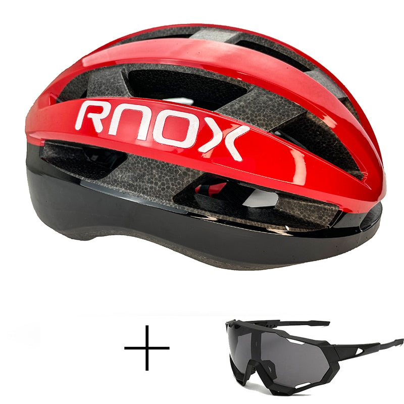 Rnox Aero bicicleta de seguridad ultraligero Casco de bicicleta de carretera rojo MTB Ciclismo Ciudad Casco al aire libre montaña deportes gorra Casco Ciclismo