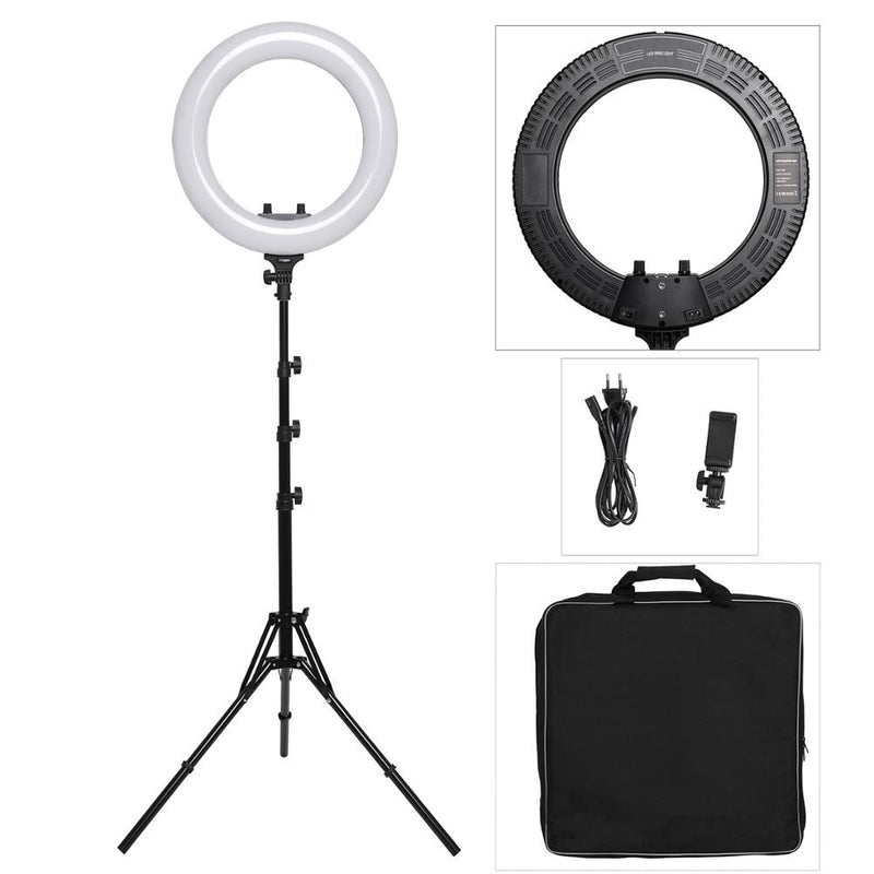 18-Zoll-Fotostudio-Beleuchtung LED-Ringlicht-Telefonkameralampe Professionelle Fotografie-Ringlampe für TikTok Youtube-Video, Make-up