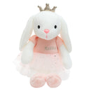 60/100CM Kawaii Room Decor Crown Rabbit Plush Toy Animal Big Ears Rabbit Jouet Enfant Soft Filled Pillow Halloween Birthday Gift
