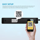 WIFI Smart Power Strip Universal Works With Alexa Googlehome Multi Plug  four takes 6AC Socket  4 USB Voice Contro UK/EU/US/AU