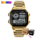 SKMEI 1335 Digital Watches For Mens 2 Time Chrono Men Wristwatches Fashion Sport Male Watch Clock Retro reloj hombre