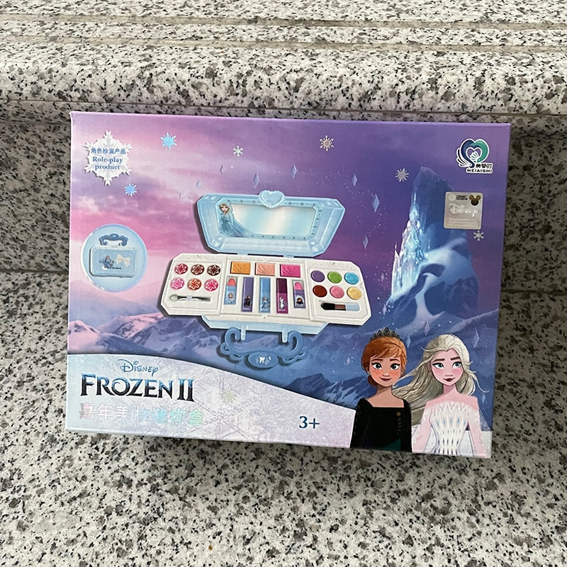 New Disney girls frozen elsa anna Cosmetics Beauty  Set Toy kids snow White princess Fashion Toys Play House Children Gift