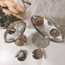 Sparkling High-grade Diamond Makeup Mirror Creative Rhinestone Mirrors Rotatable Girl Bling Room Table Makeup Decor Round Mirror