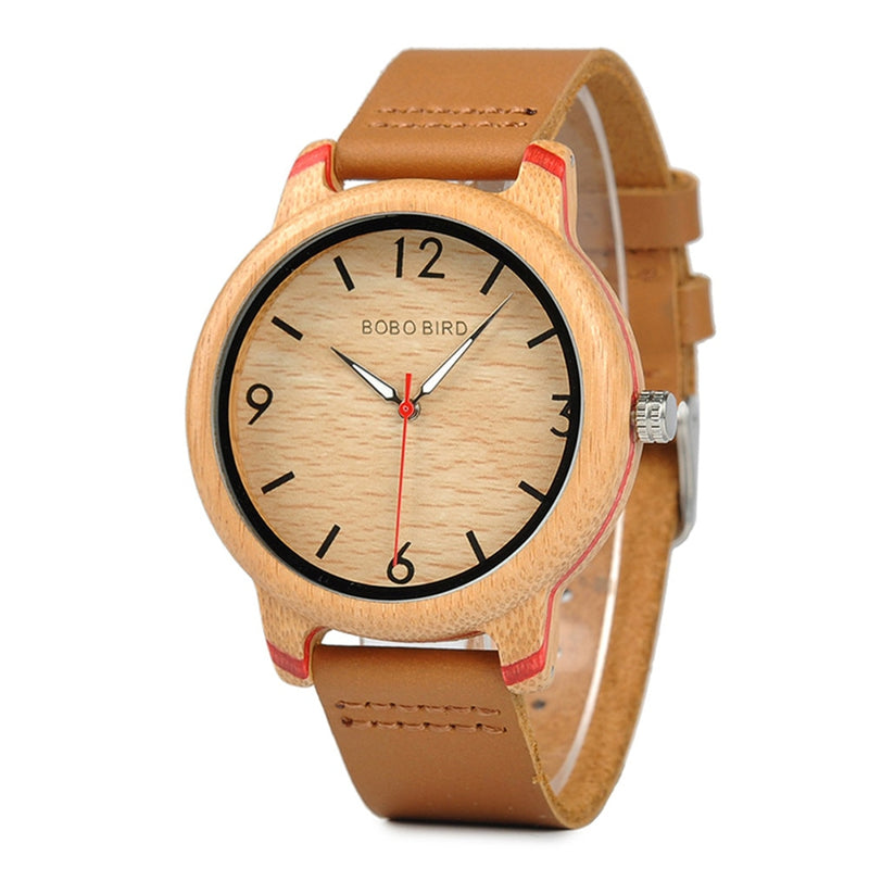 Reloj BOBO BIRD para hombre, precio de promoción, reloj de pareja de madera, reloj de pulsera de cuarzo, reloj de madera hecho a mano como regalo, reloj masculino