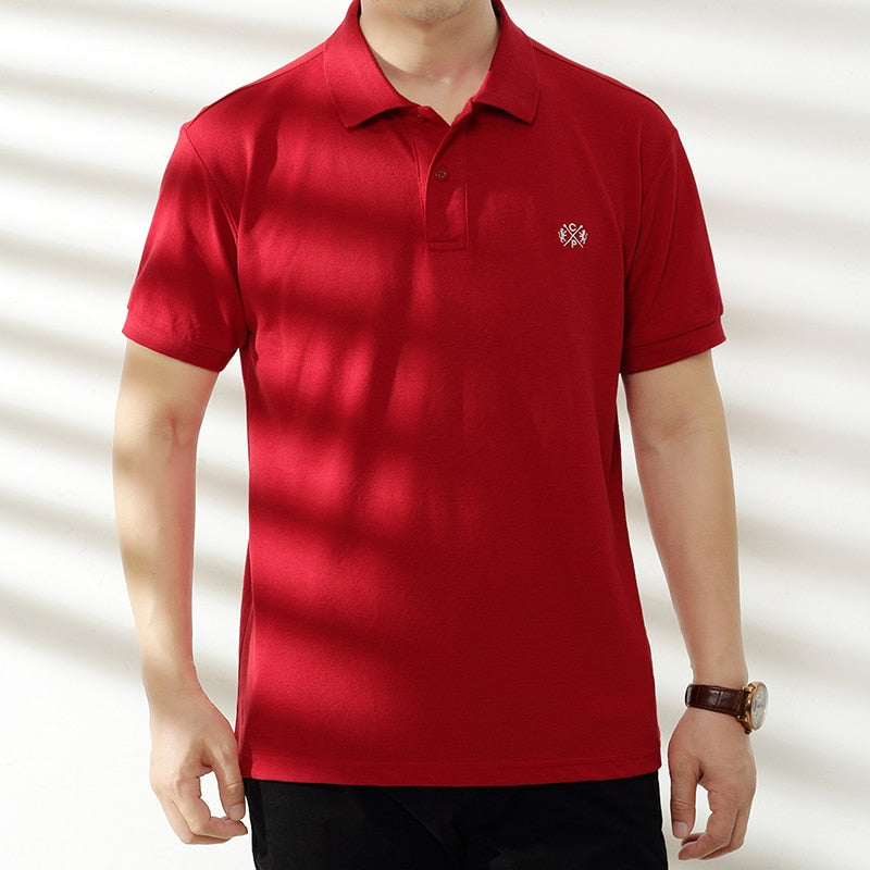 Polo de gran tamaño 5XL 6XL para hombre, novedad de verano 2021, Polo de algodón 95%, camisetas holgadas informales para hombre, Polo transpirable de talla grande de alta calidad