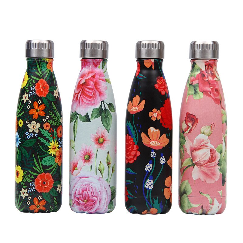 179-202 LOGO Custom Stainless Steel Water Bottle For Water Thermos Vacuum Insulated Cup DoubleWall Travel Drinkware Sports Flask