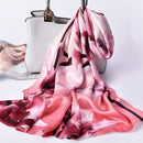 100% Silk Scarf Women Luxury Headscarf Print Long Natural Silk Shawls Foulard Femme Thin Satin Neck Scarf Real Silk Scarves