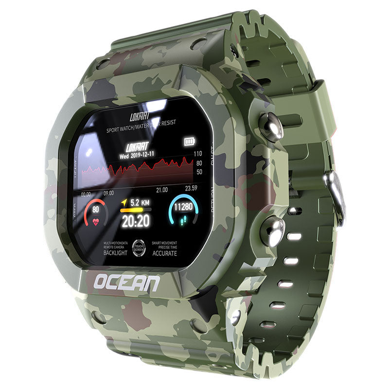 LOKMAT Ocean Smart Watch Herren Fitness Tracker Blutdruck Meldung Push Pulsmesser Uhr Smartwatch Damen Für Android