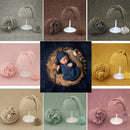 Envolturas suaves para fotos de bebés con sombrero, conjuntos de 2 uds., manta envolvente para fotografía de niños y niñas recién nacidos, accesorios de utilería para fotos infantiles