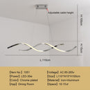 Nordische Lampe Moderne LED-Pendelleuchten für Esszimmer, Wohnzimmer, Shop, LED-Hängeleuchte, verchromt/vergoldet