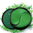 Mascarilla para los ojos con ácido hialurónico de algas, parches hidratantes naturales para los ojos, elimina las ojeras, bolsa antiedad, cuidado de las arrugas de los ojos, 60 piezas