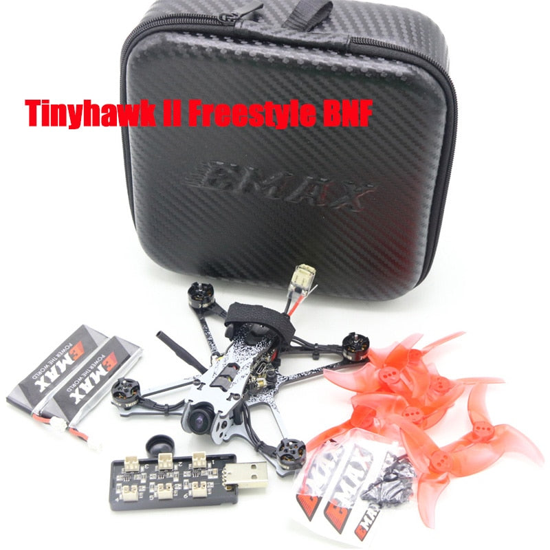 EMAX Tinyhawk II Freestyle 115mm 2.5 pulgadas F4 5A ESC FPV Racing RC Drone RTF / BNF Versión con control remoto / Fpv Goggle