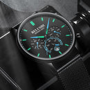BELUSHI 2022 New Fashion Mens Watches Top Luxury Brand Sport Quartz Luminous Waterproof Chronograph Wristwatch Mens Watches