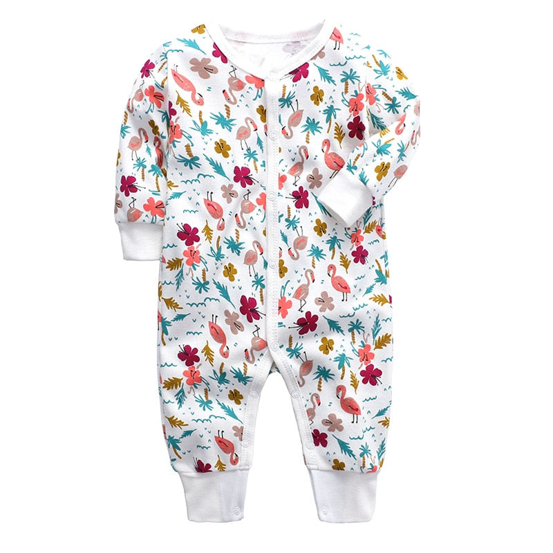 Baby Clothes Autumn 2021 Newborn Baby Pure Cotton Long-sleeved Jumpsuit Romper 3-24M Baby Boy&Girl Clothing