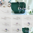 1Set Natural & Synthetic Gemstone Beads with Copper Wire Jewelry Makings Findings For DIY Earring Bracelets Necklace Making F50