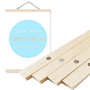 8 Colors Magnet Teak Wood Black Walnut Pine Hanging Scrolls Wall Art Photo Frame Family Canvas Painting Posters Hanger Frame