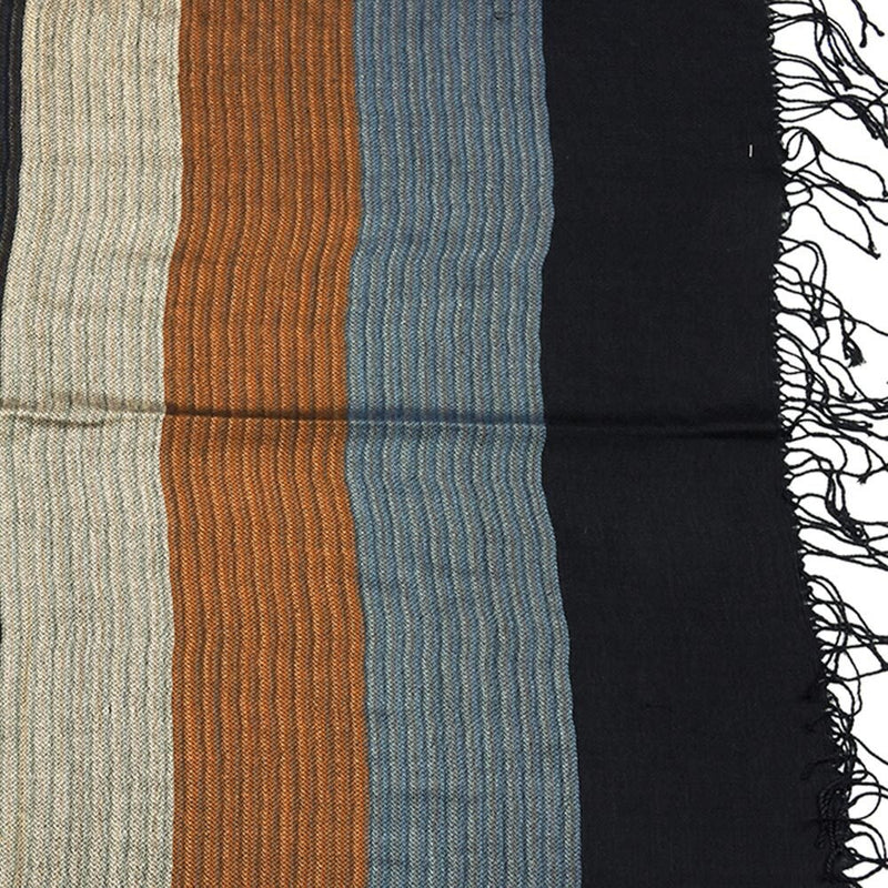 SHOWERSMILE Men Scarf Striped Tassel Winter Scarf for Men Designer Brand Acrylic Men&