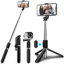4 in 1 wireless Bluetooth selfie stick with tripod Alloy self selfiestick smartphone selfie-stick 3 phone  for iphone camera