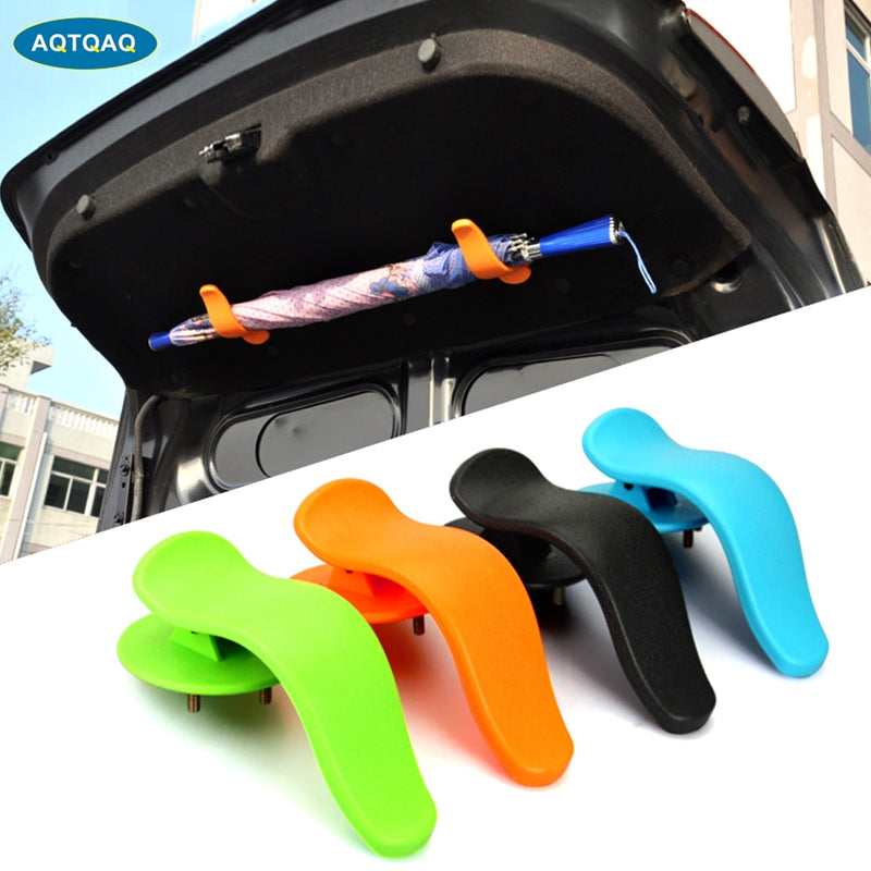 1Pair Universal Trunk Umbrella Holder Fastener With Screws Mounting Bracket For Umbrella Car Styling Auto  Interior Accessories