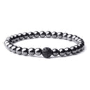 Cool Weight Loss Magnetic Therapy Bracelet Health Care 6mm Beads Hematite Bracelet Natural Stone Moonstone Charm Jewelry Pulsera