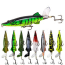 13cm 16g New Whopper Plopper Floating Popper Fishing Lure with Rotatable Soft Tail Artificial Hard Bait Swimbait Pesca