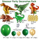 105pcs Dinosaur Balloons Garland Kit for Birthdays Baby Showers Decoration and comes with T Rex, Velociraptor, Brontosaurus