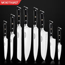 Japanese Kitchen Knives 8 inch Chef Knife Set Germany 1.4116 High Carbon Steel Santoku Fishing Sharp Cooking Knife Handmade
