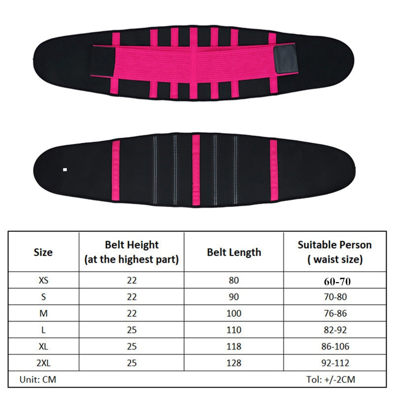 Cintura ajustable Soporte de espalda Entrenador de cintura Cinturón recortador Cinturón de utilidad para el sudor para deporte Gimnasio Fitness Levantamiento de pesas Cinturones delgados de barriga