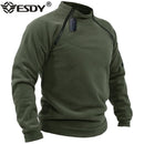 Chaqueta táctica para exteriores para hombre de EE. UU., ropa de caza, cremalleras cálidas, jersey de lana para hombre, a prueba de viento, abrigo de primavera e invierno, ropa interior térmica