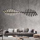 Modern LED Chandelier lighting Nordic Black/White Office Pendant lamps living room home hanging lights dining room Bar fixtures