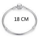 BISAER 925 plata esterlina Pulseira copo de nieve brazaletes 925 corazón serpiente cadena broche mujer plata pulsera para mujer joyería