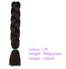 Black Star Hair Ombre Jumbo Extensiones de cabello trenzado Trenzas retorcidas de 24 pulgadas Fibra de cabello sintético para trenzado retorcido para mujeres