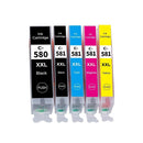 580XXL 581XXL Ink Cartridge Replacement for Canon PGI-580XXL CLI-581XXL PGI 580 XXL CLI 581 XXL 5-PACK PGBK/BK/C/M/Y