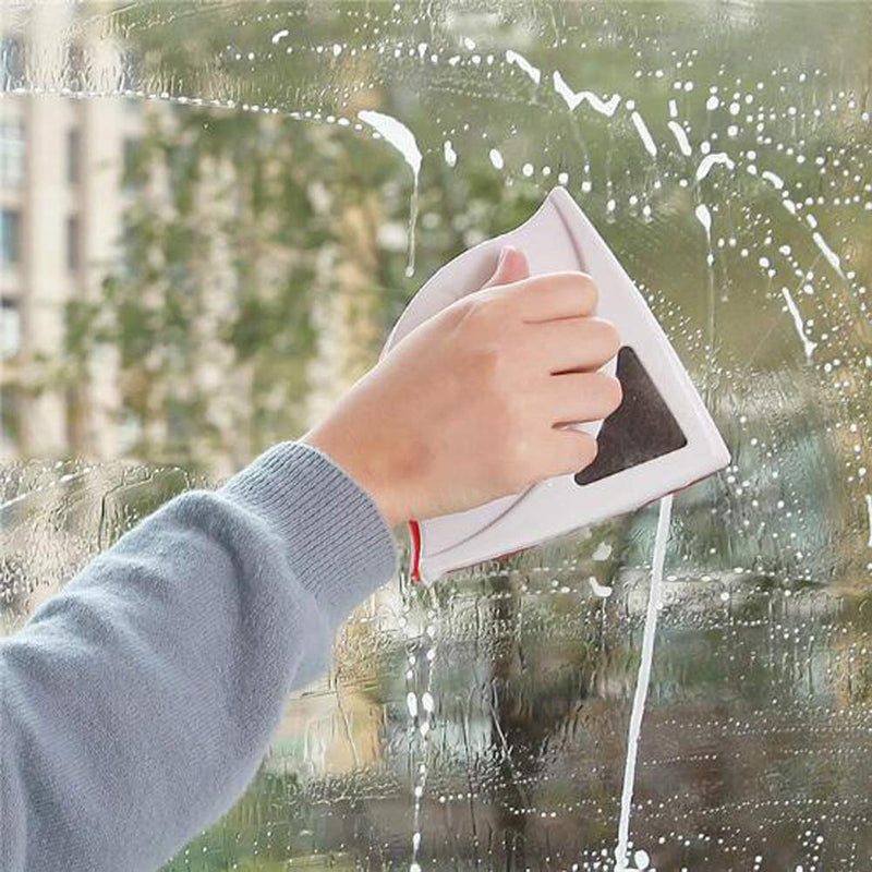 Magnetic Window Cleaner Brush Glass Cleaner Magnets Brush Tool Double Side Magnetic Glass Brush for Washing Household Cleaning