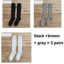 6 STÜCKE = 3 Paar Herren Winter Kompressionsstrumpf Warm Hot Kniehohe Lange Bein Frottee Socken Baumwolle Verdicken Wadensocken Größe 38-44