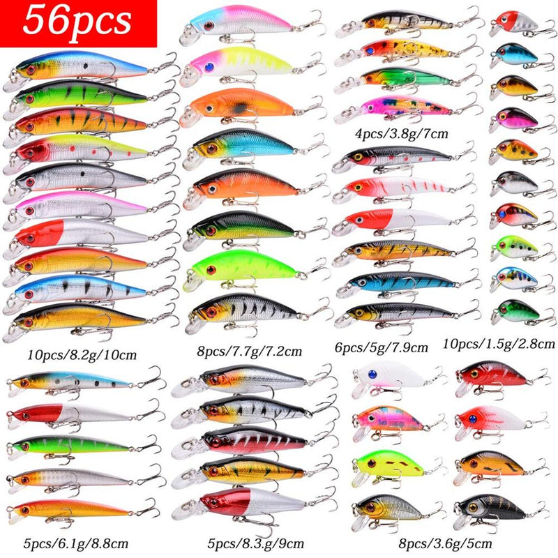 Almighty Mixed Fishing Lure Kits Wobbler Crankbait Swimbait Minnow Hard Baits Spiners Carp Bait Set Fishing Tackle