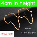 Anniyo African Map Big Earrings Exaggerate Larger Earring Stud Africa Ornaments Traditional Ethnic Hyperbole Jewelry