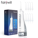 Irrigador Oral portátil Fairywill, USB, 300ml, recargable, irrigador Dental, limpiador de dientes, 3 modos para adultos