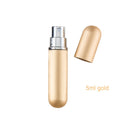 5ml Portable Refillable Mini Spray Perfume Bottle Travel Aluminum Atomizer Empty Cosmetic Container Free Custom Logo
